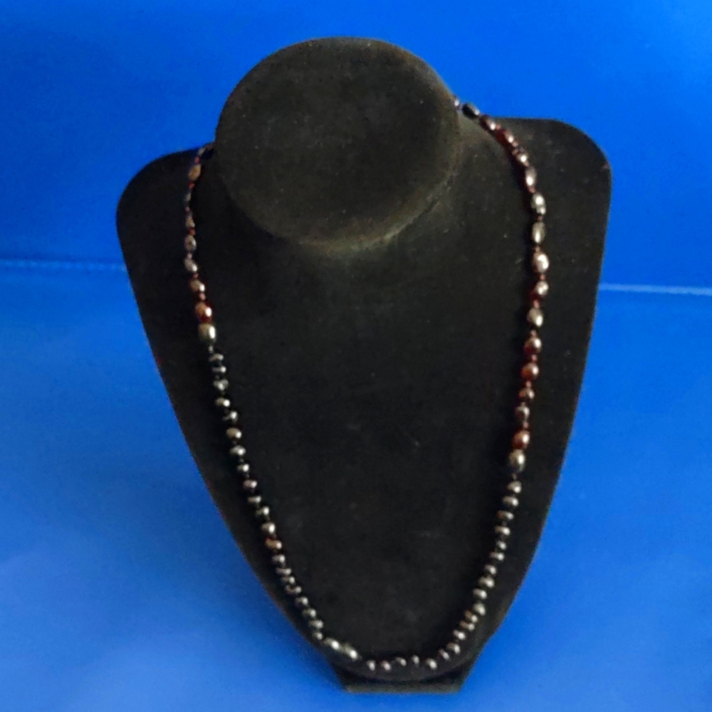 Natural Healing Black Amber Polished Real Necklace